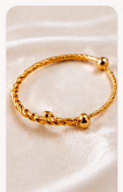 Twist Bangle Bracelet