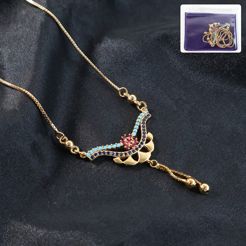 Multicolor Stone Designer Necklace – Elegant Women's Jewelry