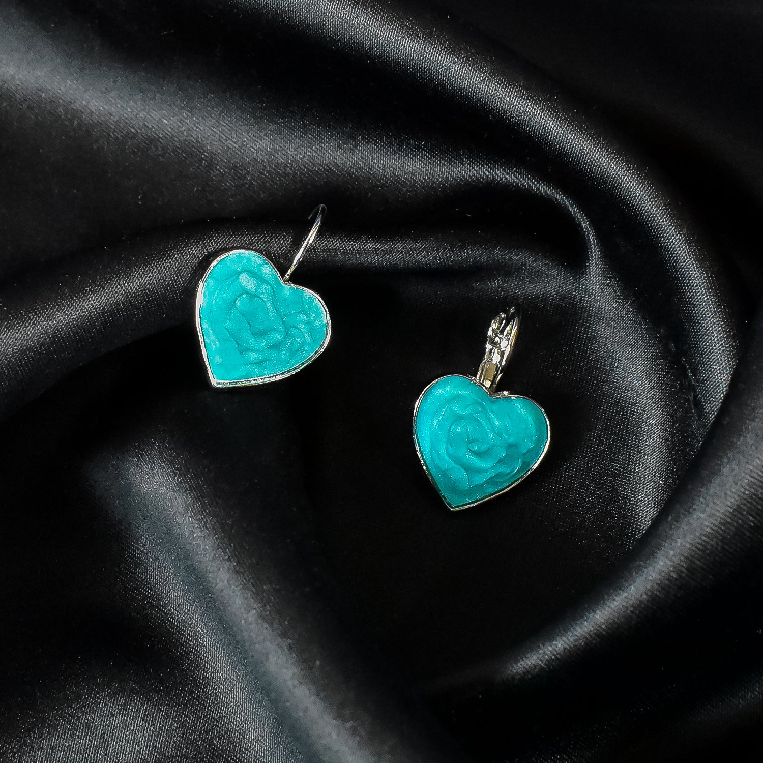 Aqua Blue Drop Earrings – Elegant Indian Jewellery... - Image 2