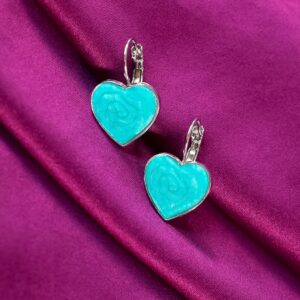 Aqua Blue Drop Earrings – Elegant Indian Jewellery...