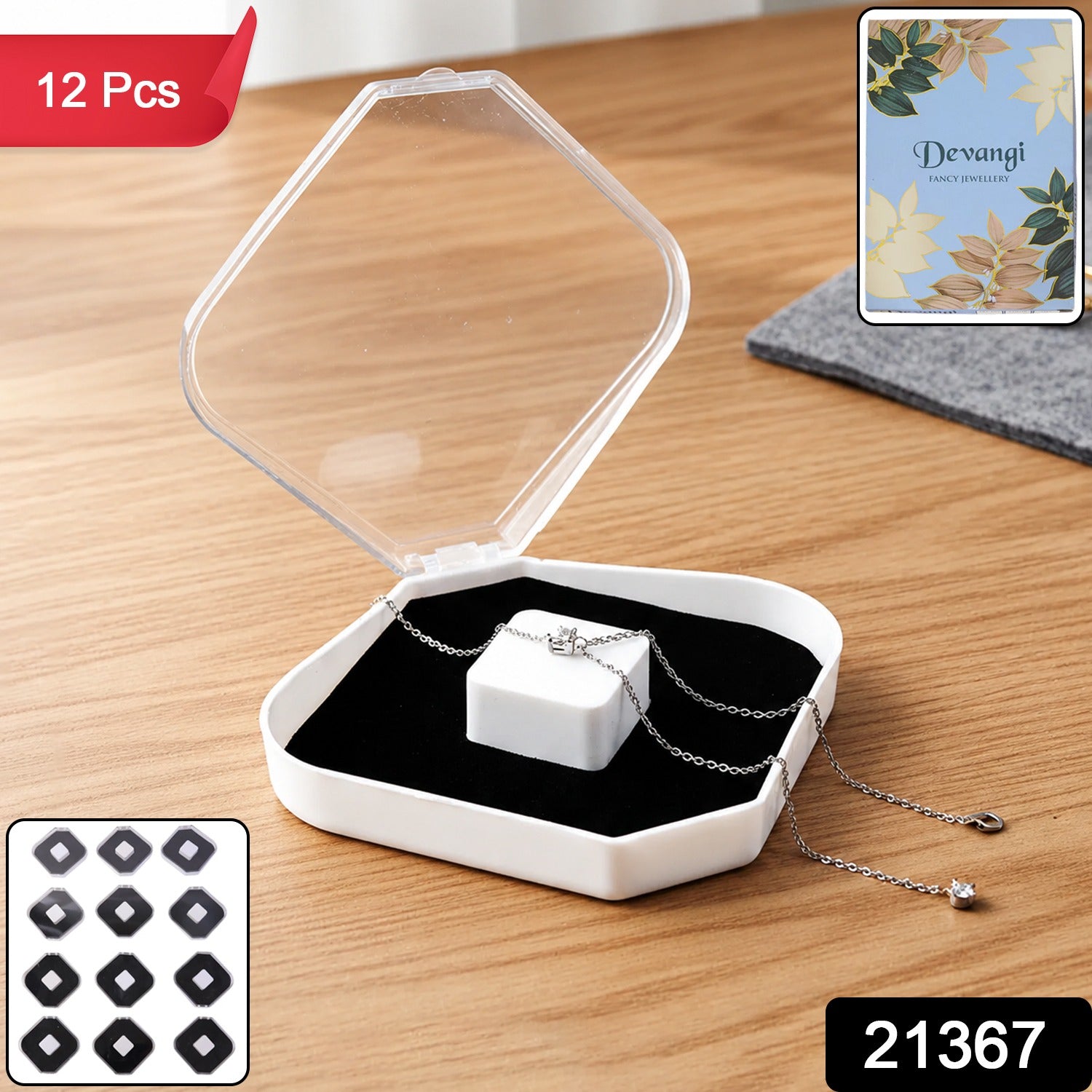Jewellery Storage Box Set – 12 Pc Soft...