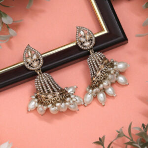 Hanging Jhumkas Earrings for Women – Stylish Alloy...