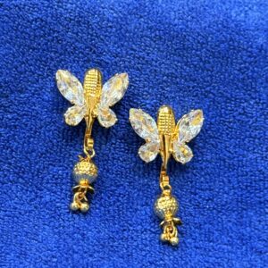 Butterfly Jhumka Earrings – Elegant Festive Sparkle
