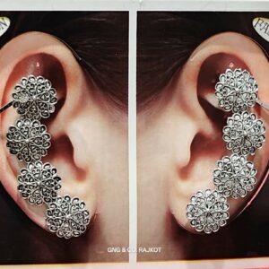 Silver Jhumka Earrings – Traditional Oxidised Design