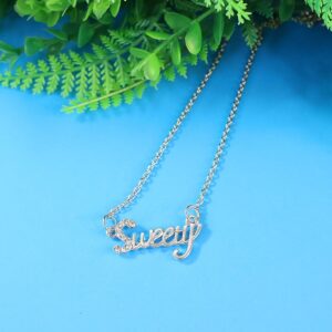 Sweety Pendant Necklace – Lightweight Stainless Steel Jewelry
