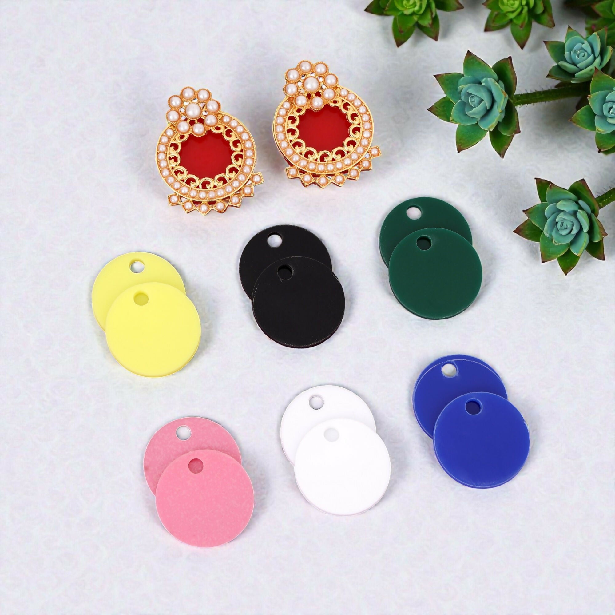 Adjustable Jhumka Earrings – 7 Colour Stylish Comfort - Image 2